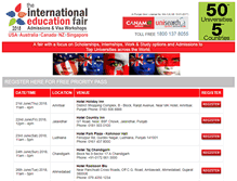 Tablet Screenshot of internationaledufair.com